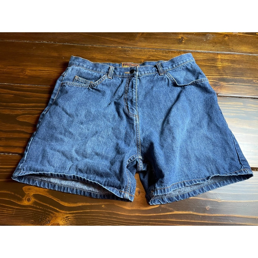 Paris Angel Jean Shorts, Women's Size 33, Blue, Denim, Embroidered, Pockets